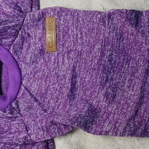 COPY - Cozy Dog/Cat Outfit Cat Sweater Size LARGE  PURPLE